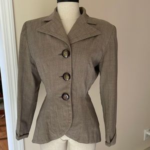 MIRON Swansdown 100% Virgin Wool Blazer Jacket VINTAGE Button Down Small